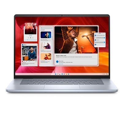 מחשב נייד 16 אינץ' אינטל אולטרה סדרה 1 קורא כרטיסים דל Dell Inspiron Plus 7640 16 Inch 2.5K 2560x1600 IPS Intel Core Ultra 7 155H 16 Cores 24MB Cache 4.8GHz NVIDIA GeForce RTX 4060 8GB GDDR6 32GB DDR5 2TB NVMe Micro SD Card Reader Windows 11 Pro Ice Blue